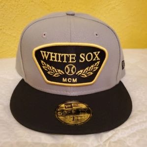 New Era 59Fifty Chicago White Sox Fitted Hat Size 7 3/8 Alpha Leader "MCM"